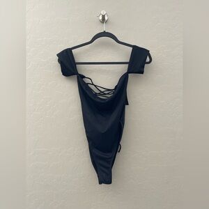 HOT MIAMI Black One-Piece Swimsuit with Strappy Back
